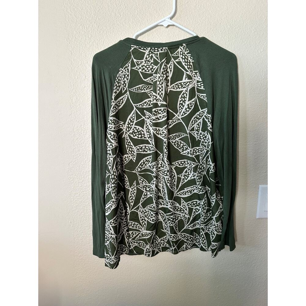 Coldwater Creek blouse olive green size 16/ NWOT 1133 - Picture 3 of 3